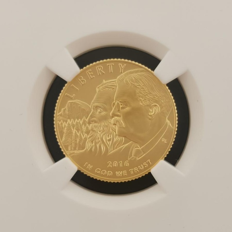 U.S.A. アメリカ 5ドル 金貨 2016 国立公園局100周年 スラブ入り NGC