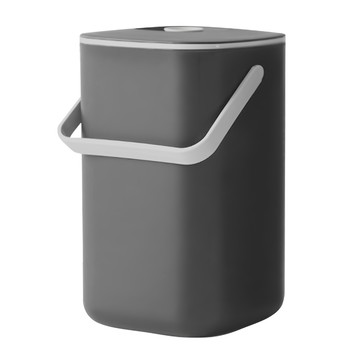 Lila 大容量帶蓋廚餘過濾桶 5公升  深灰色  17 x 17 x 21cm  1個