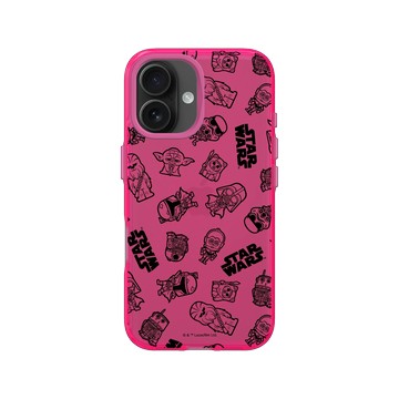 iPhone 16 Clear 粉漾桃 - 迪士尼-星際大戰 Star Wars - Pattern 星際大戰-Galaxy