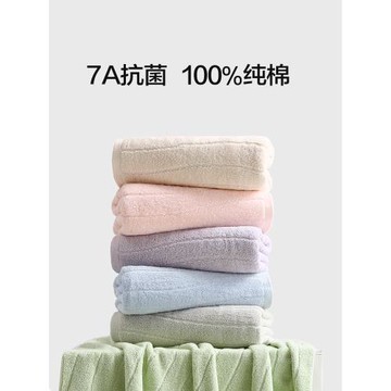 暖優毛巾純棉洗臉家用100%全棉吸水手巾女男情侶洗澡成人不易掉毛