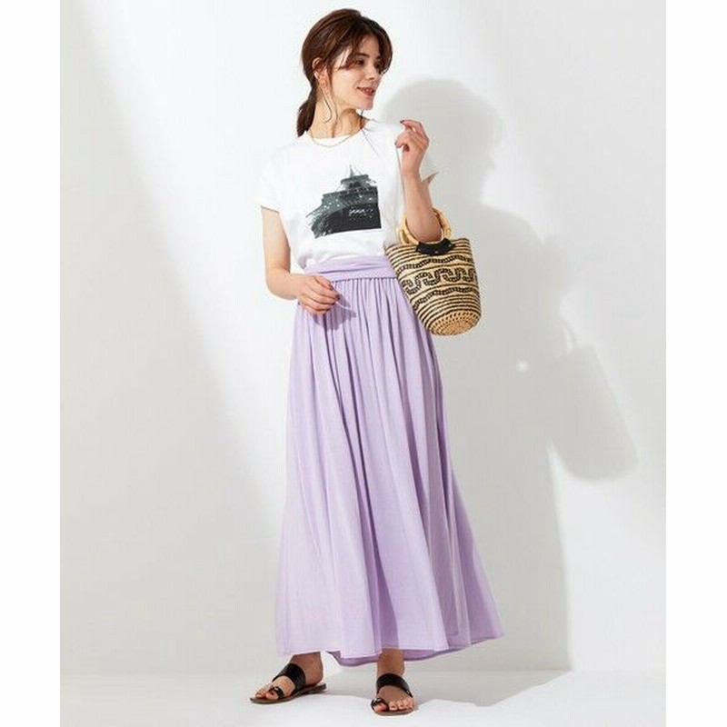 Unfilo アンフィーロ Unfilo 2wayリラックスジャージー スカート ワンピース パープル系 44 通販 Lineポイント最大1 0 Get Lineショッピング