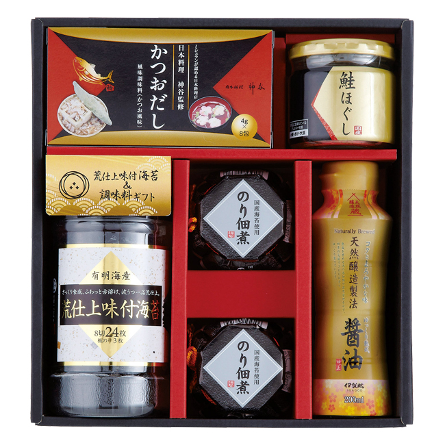 法事引き出物　食品｜30％OFF｜荒仕上味付海苔＆調味料ギフト　No.30　※消費税・8％｜粗供養　法事のお返し