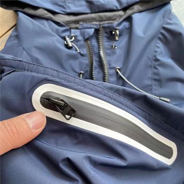 西班牙訂單！ 男士春季戶外防風防水半拉鏈寬松休閑連帽夾克外套