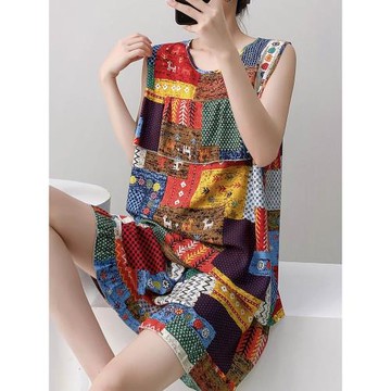 睡衣女春夏季綿綢清涼感人造棉防凸點家居服可外穿新中式國風套裝