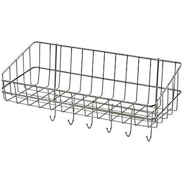 皇家 斜口單層掛勾架  42.5 × 19 × 20.5cm  銀色  1個