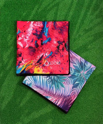 快乾運動毛巾套裝/1套2款/Vivid圖案