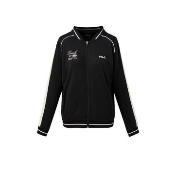 FILA 女針織外套-黑色 5JKA-1322-BK