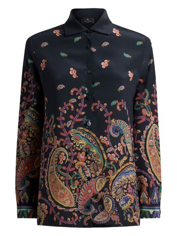 etro floral paisley print shirt