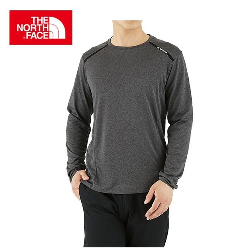 ノースフェイス Tシャツ 長袖 メンズ ロングスリーブTNFRメランジ 