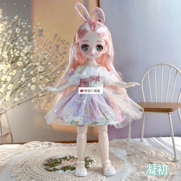 可開發票☆【臺灣精品】💕二次元23釐米漫畫眼洋娃娃7分BJD娃娃兒童玩具女孩禮物