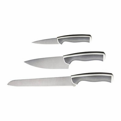 IKEA Original ANDLIG ナイフ3本セット ライトグレー/ホワイト