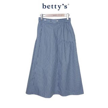 betty’s貝蒂思   裝飾設計條紋拼接長裙(藍色)
