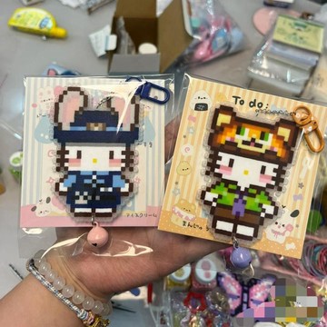 ✨臺灣出貨✨卡通尼克朱迪像素掛件亞克力可愛鑰匙扣學生kt包包書包禮物掛飾