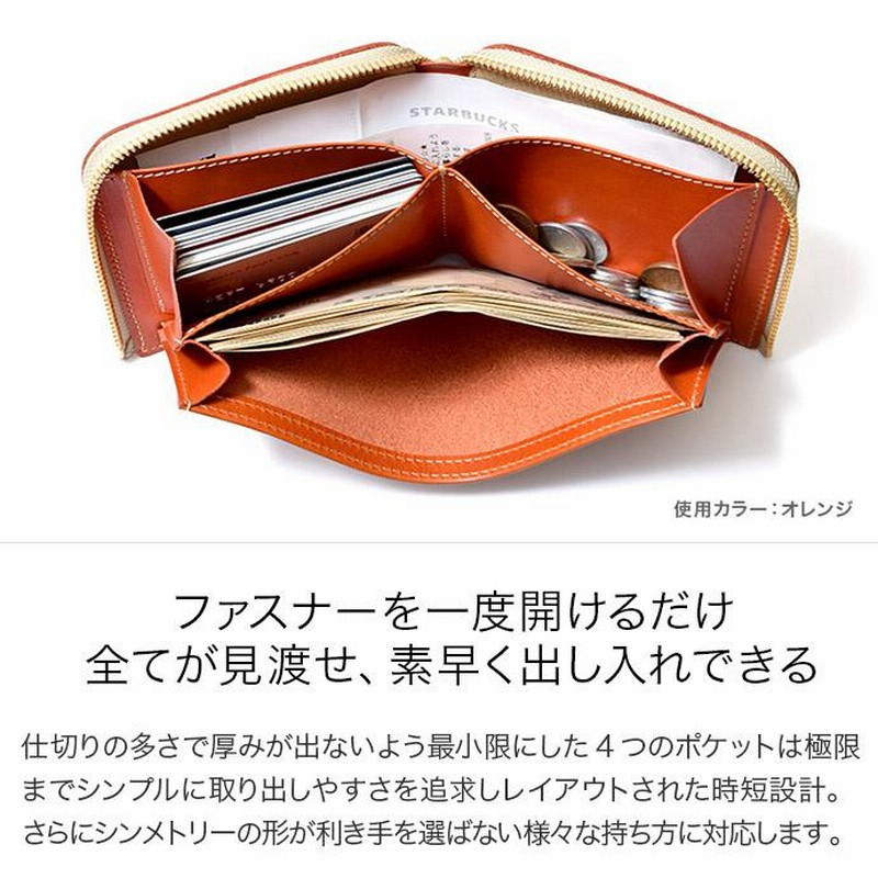 二つ折り財布 大きく開く 小さな財布 メンズ 本革 栃木 レザー