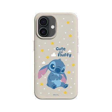 iPhone 16 SolidX 貝殼灰 - 迪士尼-史迪奇 Disney Stitch - 史迪奇 - 毛茸茸超可愛