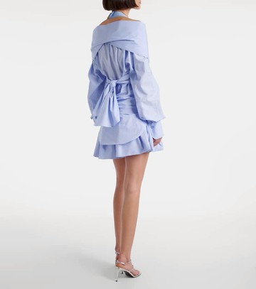 Patou Draped cotton poplin blouse