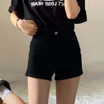 已售9642件💖赤道少女 牛仔褲 短褲 ins風 直筒 顯瘦 收腰 牛仔短褲 高腰短褲 a字短褲 小個子 女生短褲