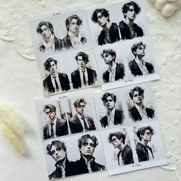 A185 - 水彩畫男子