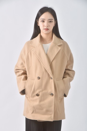 (2XL) o f b韓牌質感長板棕色外套