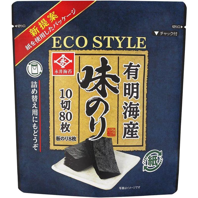 永井海苔 ECO STYLE味のり 10切80枚×5袋