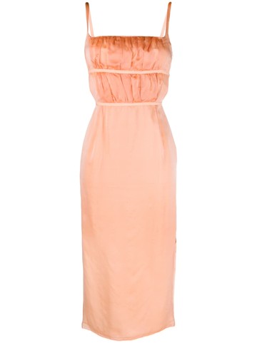 Rejina Pyo - Nym silk-chiffon midi dress - women - Lyocell/Silk - 12 - Orange
