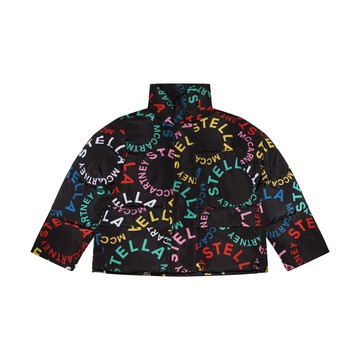 Stella Mccartney - Black And Colourful Puffer Down Jacket