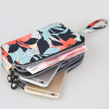 佐佑良品爆款三層大屏手機包百搭散步布包大容量鑰匙零錢手拎女包