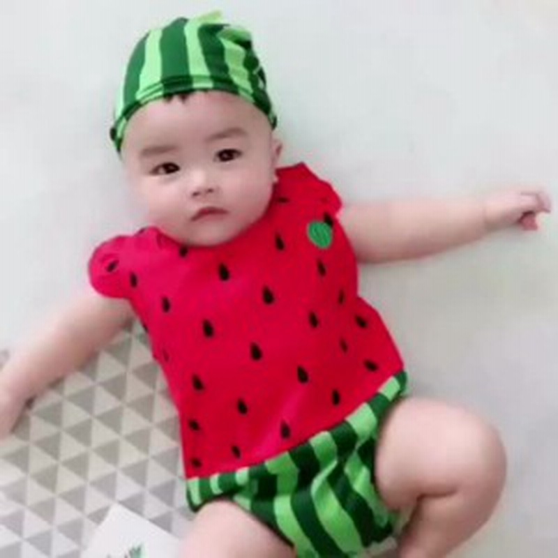 帽子付き 新生児服 男の子 女の子 フルーツ テントウ虫 スイカ ハッチ 80 95cm 通販 Lineポイント最大1 0 Get Lineショッピング
