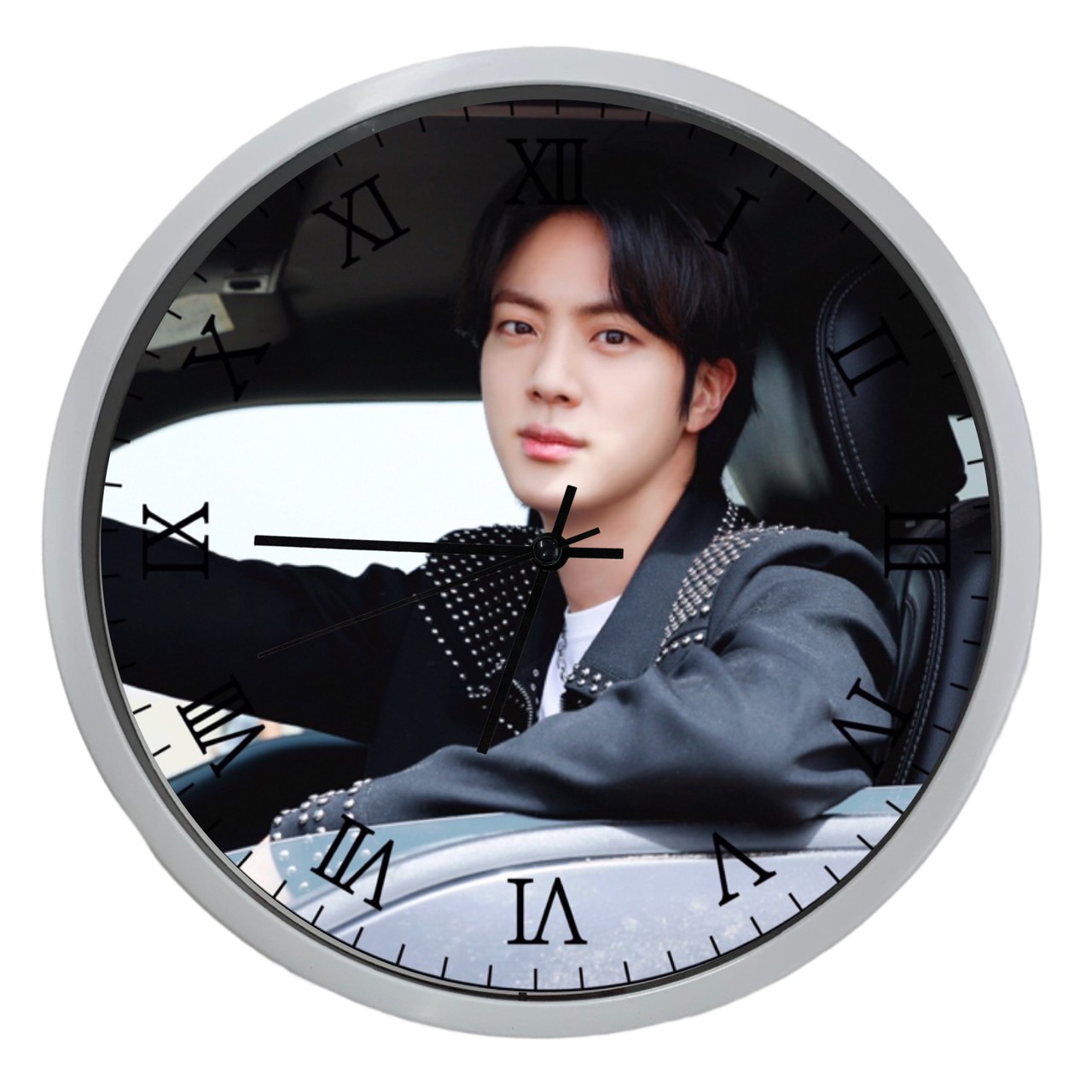 JIN ジン BTS 防弾少年団 掛け時計 WallClock 壁掛け 時計 直径30cm 韓流 グッズ nk020-41