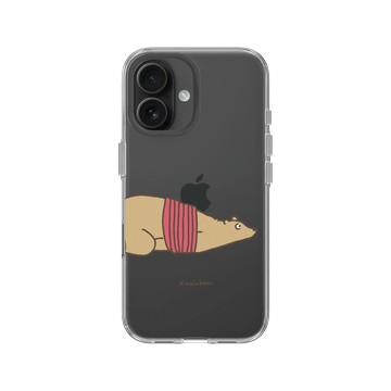 iPhone 16 Clear Case（相機按鈕） 透明 - 咻咻熊 XiuXiubear - 被帶回家惹