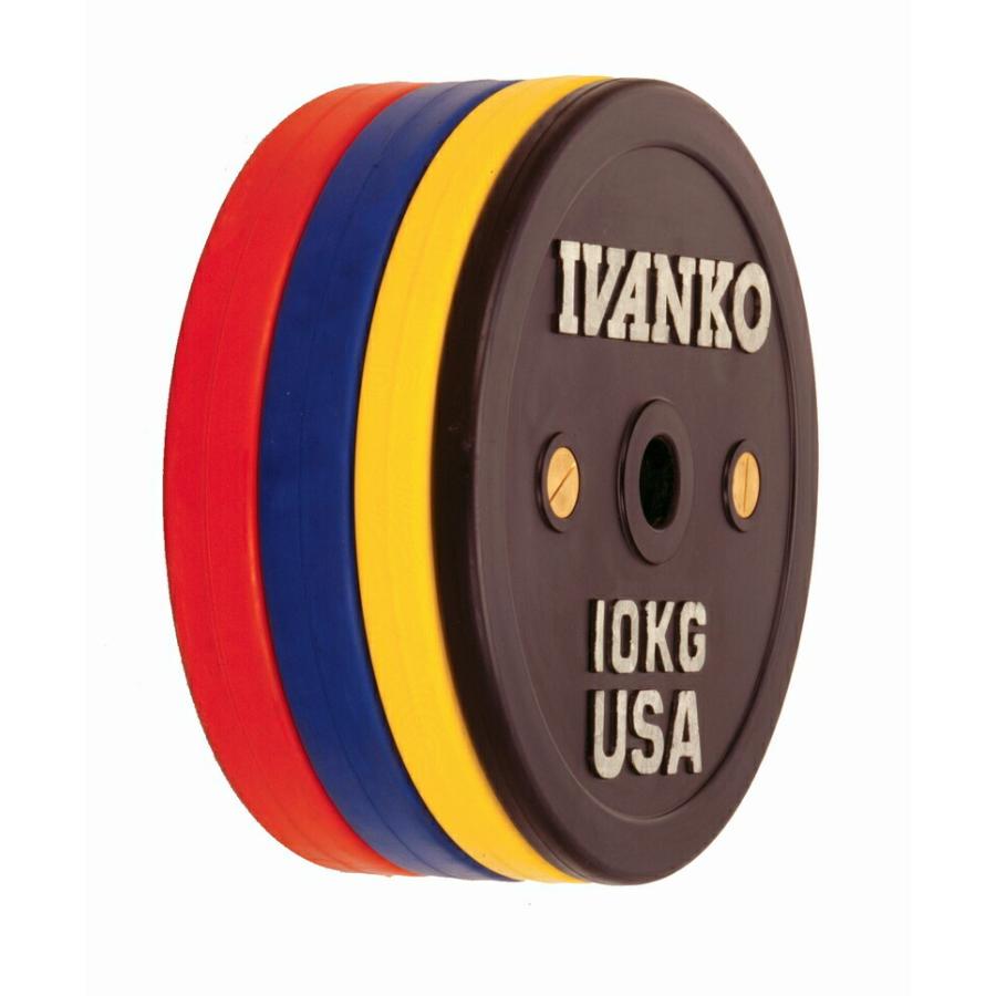 ⑤IVANKO 15kg ラバー プレート オリンピック 50mm ROEZHkobe