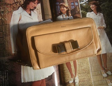 【老時光 OLD-TIME】早期二手老包保加利亞製CHLOE長皮夾