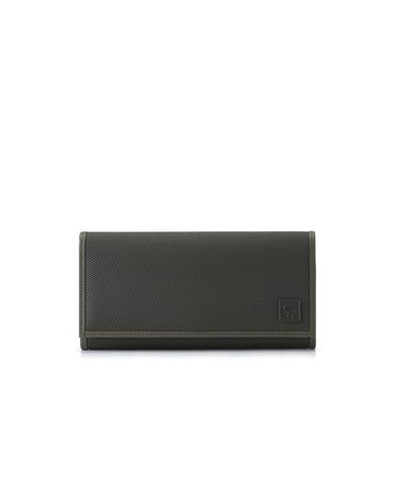 【PORTER INTERNATIONAL】CAKE 真皮長夾 11865-004(黑色/灰色)