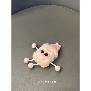 ins粉色可愛小煤球適用蘋果無線藍牙airpods pro1代耳機保護套2代3代殼