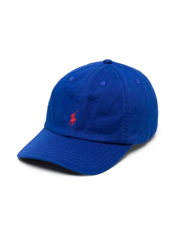 Ralph Lauren Kids - embroidered-logo detail baseball cap - kids - Cotton - 4-7 - Blue
