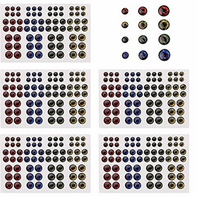 360点セット釣りフィッシュアイ 目玉シール リアル接着魚眼 ルアーアイシール ルアー自作 ルアー補修 Diy 5d 6mm 10mm 多色 通販 Lineポイント最大get Lineショッピング