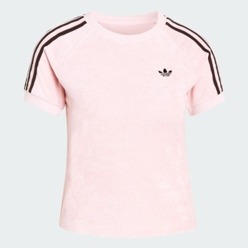 Adidas 愛迪達 Tt Cali Tee KD1410 女 T恤 運動上衣 休閒短袖 淡粉 亞版 毛巾布