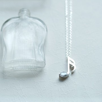 16號音符項鍊銀925