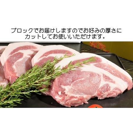 ふるさと納税 茨城県産 豚 ロース 3.8kg?5kg ブロックを2分割でお届け お肉 ロース 豚ロース 真空パック う?んまいから！くっちみ? 茨城県結城市