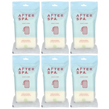 AfterSpa, Body Scrubber, 6 Scrubbers