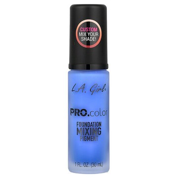 L.A. Girl, PRO.color，粉底調色液，GLM714 藍色，1 液量盎司（30 毫升）