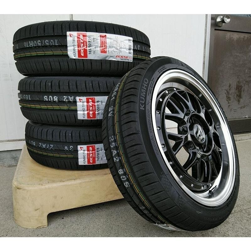 165/45R16 軽自動車用タイヤホイールセット 16インチ BD00 クムホ 新品