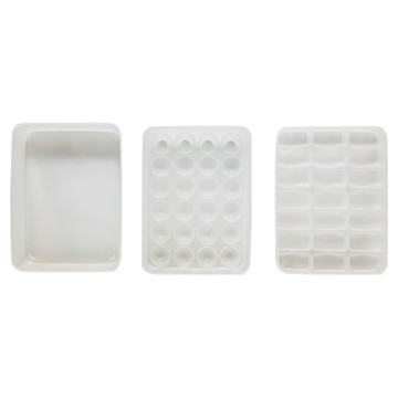 LocknLock 樂扣樂扣 計時餃子盒/雞蛋盒/包子盒3件組  白色  1個  315 x 235 x 102mm