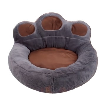 捷華 熊掌寵物窩 灰色 PP棉填充  52 x 56cm  1個