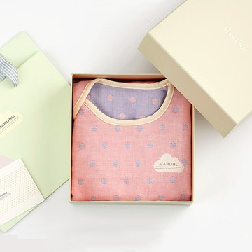 MARURU 五層紗防踢背心 禮盒組  S  粉色