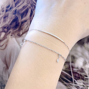 彌月湯匙鑽石手鍊