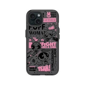 iPhone 15 Clear 酷墨灰 - The Powerpuff Girls 飛天小女警 - 女孩的力量海報款