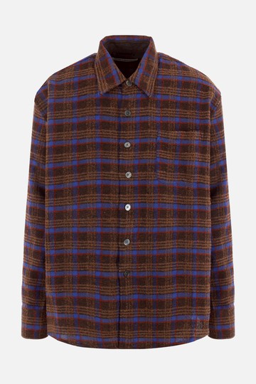 OUR LEGACY Above wool blend oversize shirt Man