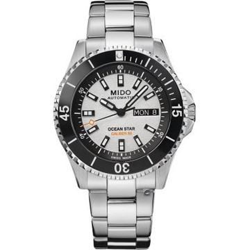 MIDO 美度錶 Ocean Star 200 海洋之星 潛水機械腕錶-41mm黑x白 M0269301101100