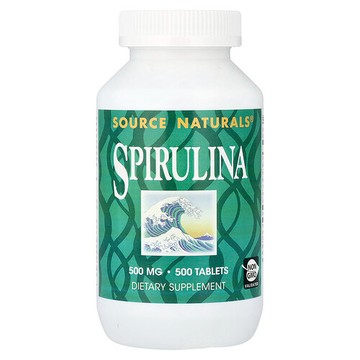 Source Naturals, 螺旋藻補充片，500毫克，500片